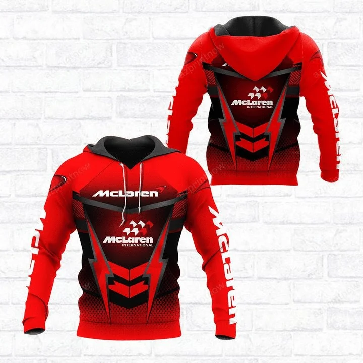

New F1 McLaren Hoodie Formula One Team Car Racing 3D Print Gulf Men Women Fashion Zipper Sweatshirt Children Spring Jacket Coat