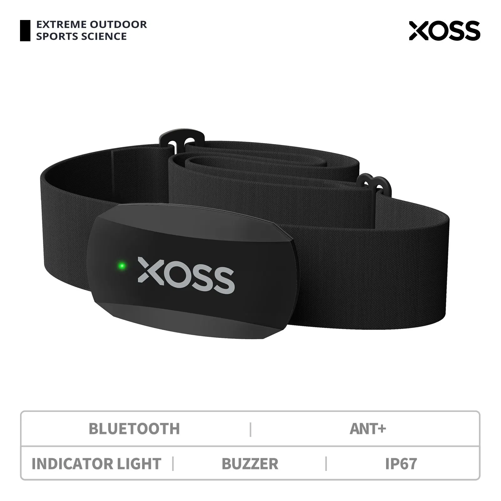 XOSS X2 нагрудный ремень монитор сердечного ритма для езды на велосипеде, бега, пешего туризма, Bluetooth ANT + беспроводной фитнес-смарт-датчик для велосипеда