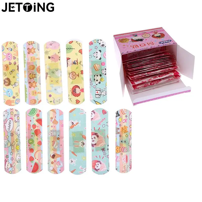 

Пластыри с героями мультфильмов для детей, водонепроницаемые дышащие клейкие повязки для оказания первой помощи, гемостатические стерильные наклейки для детей