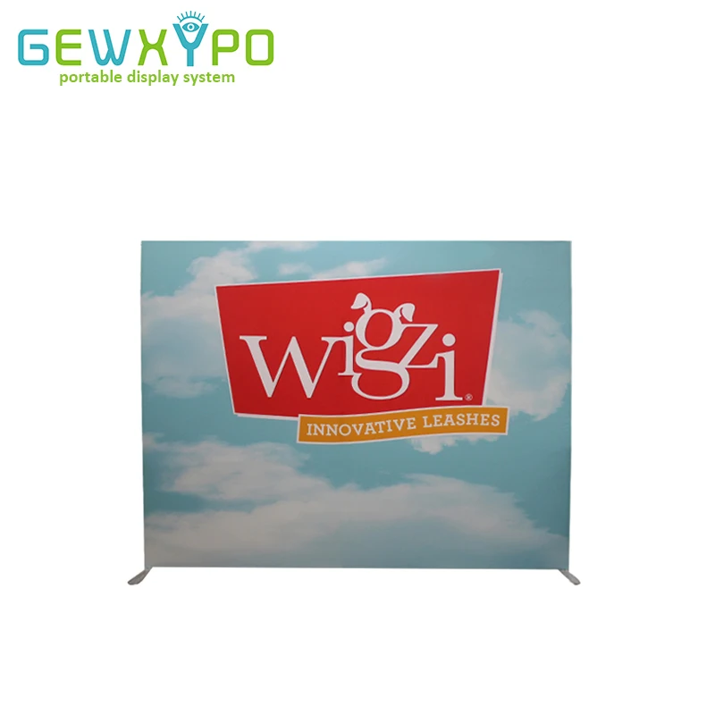 

8ftX10ft Square Corners Tension Fabric Printed Banner With Aluminum Frame,Exhibition Pop Up Booth Advertising Backwall Display