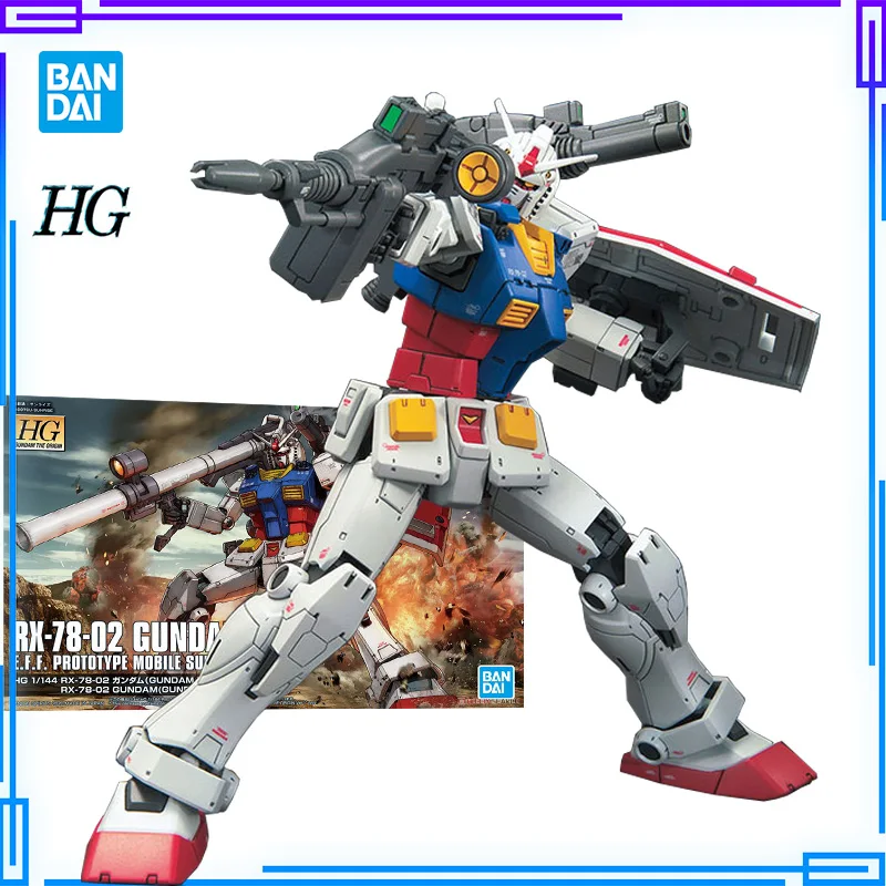 

Mobile Suit Rx 78 2 набор моделей Gundam модели Gunpla аниме экшн-фигурки коллекционные сборные игрушки Bandai оригинальные HG GTO 026 1/144