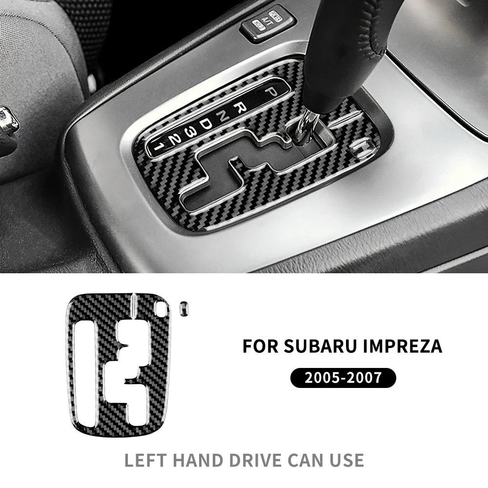 

Настоящая мягкая наклейка из углеродного волокна для Subaru Impreza 2005 2006 2007, панель переключения передач, вентиляционное отверстие, рамка для компакт-дисков, аксессуары для интерьера