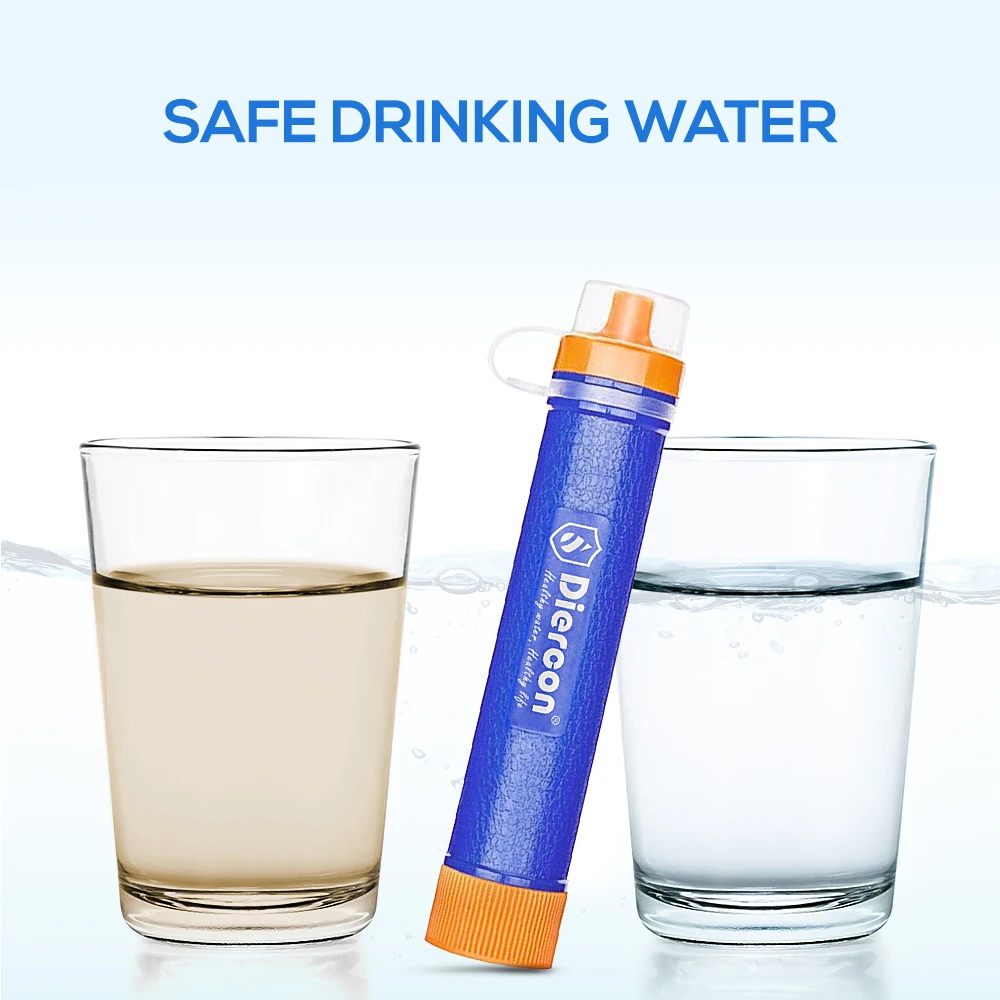 Персональный фильтр для воды соломинка 3-ступенчатая фильтрация портативное