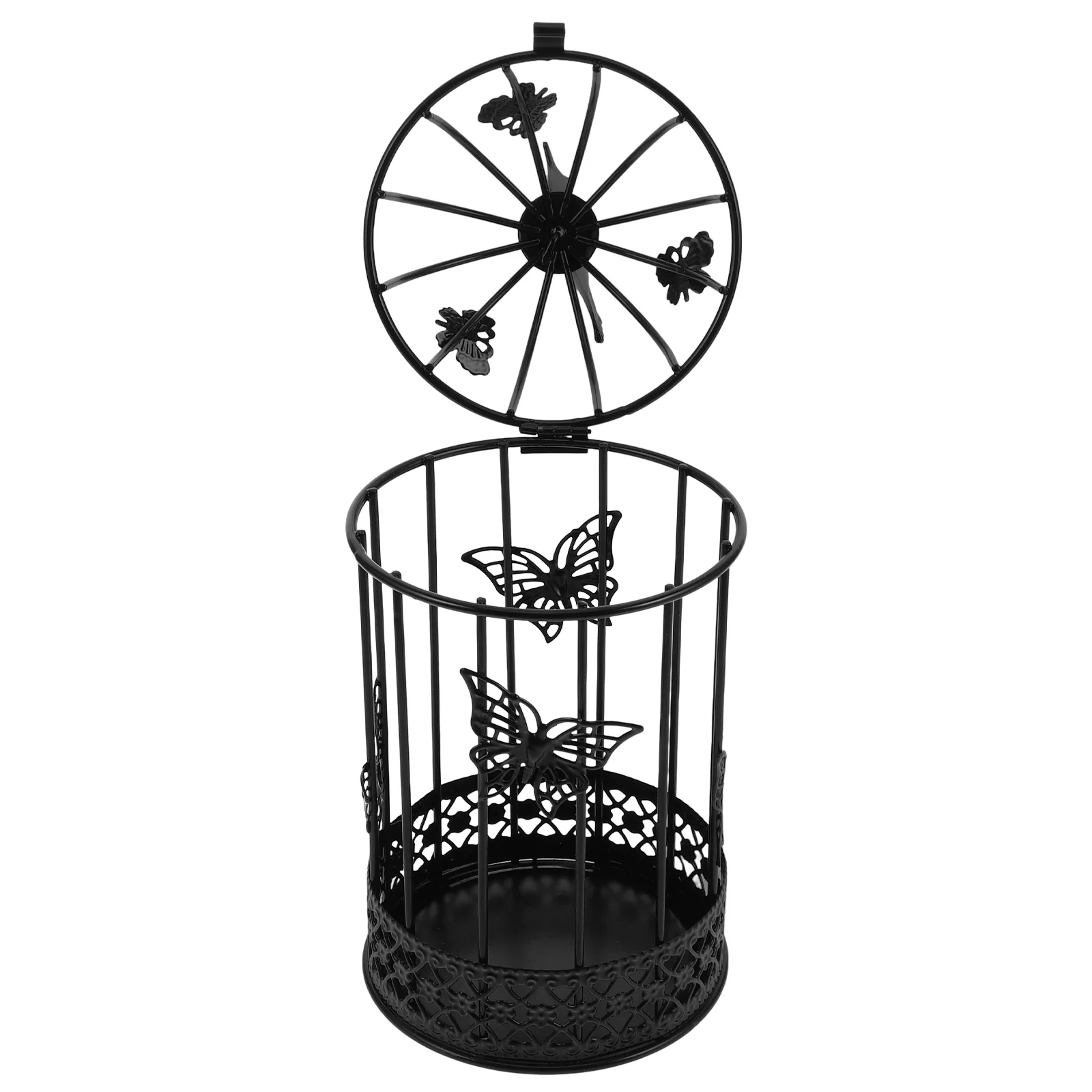 Большой европейский стиль клетка-бабочка домашний декор винтажный фонарь