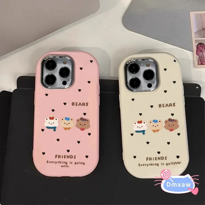 Для OPPO Reno 12 Pro 8T 5G 7 7Z 8Z 8 Lite 6 5 A79 A9 A5 2020 A57 A77 Чехол для телефона Lovely Hat Bear Soft Cover