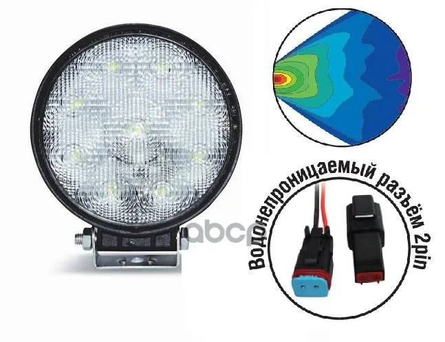 Светодиодная Фара &quotOff-Road&quot Avs Light Fl-1206 (27w) Серия &quotBasic&quot AVS арт. 43457 | Автомобили и