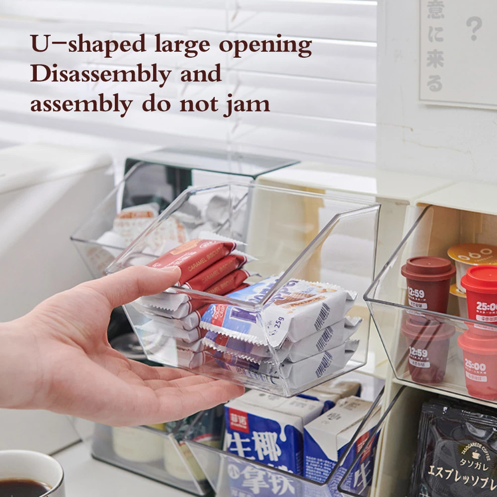 

Convenient Capsule Milk Tea Instant Bag Organizer Double-layer Storage Box Living Room Tea Bag Rack Home Desktop Dustproof Frame