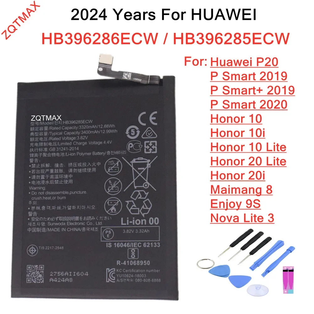 HB396286ECW аккумулятор HB396285ECW для Huawei Honor 10 Lite /20 /10i 20i /P Smart 2019 2020 Nova 3 /Enjoy 9S Maimang 8