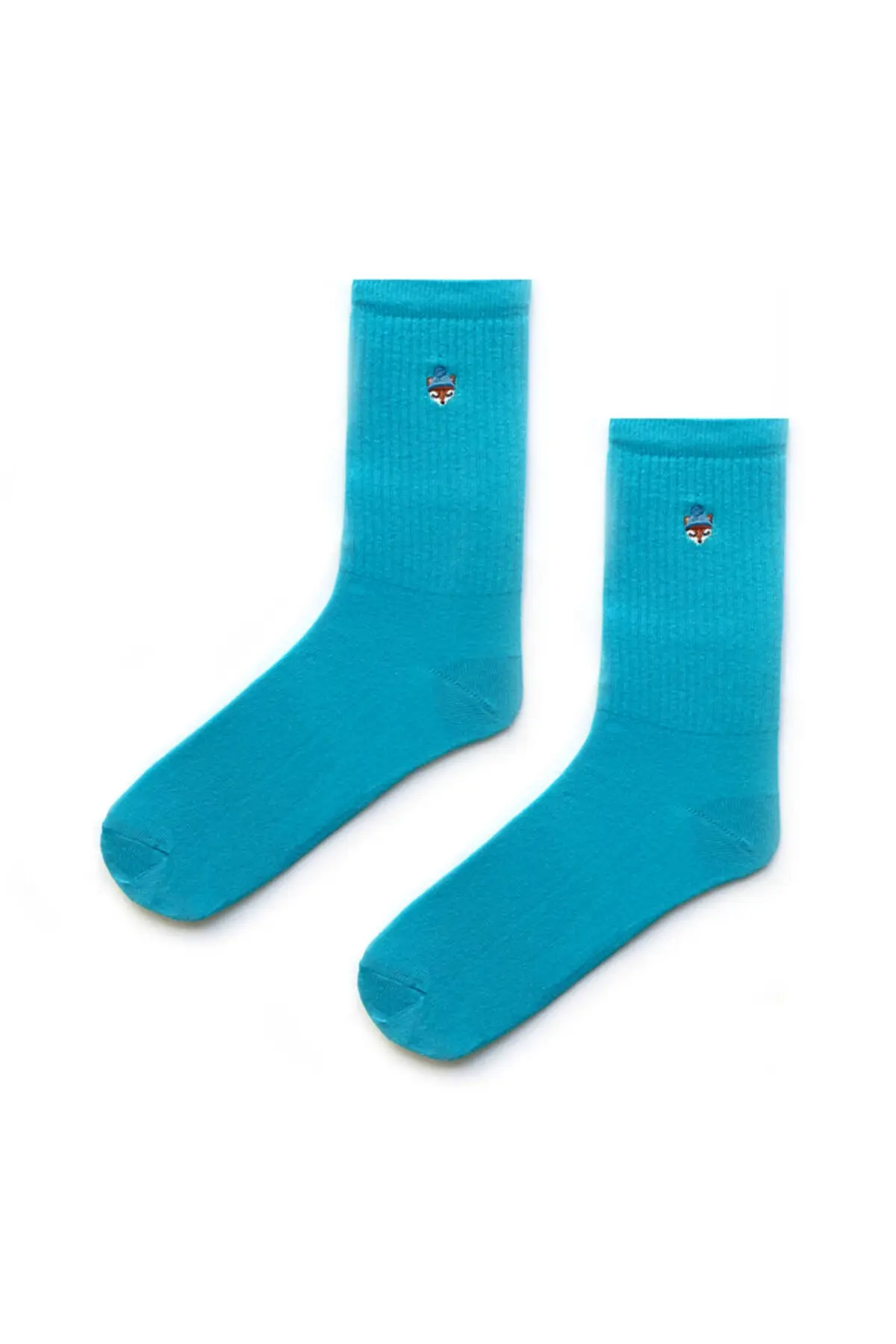 6-Piece Fox Designed Colorful Patterned Socks Box | Women's & Men's Clothing | Trendy & Cool