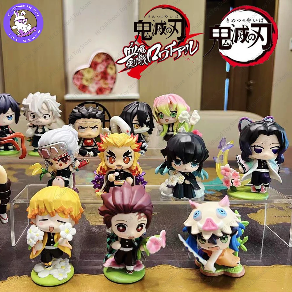 

Original Demon Slayer Blind Box Kamado Tanjirou Kamado Nezuko Box Cute Anime Figure Collectable Model Male Doll Gift