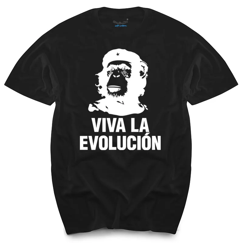 

Mens colours "Viva La Evolucion" funny che guevara planet of apes style T Shirt