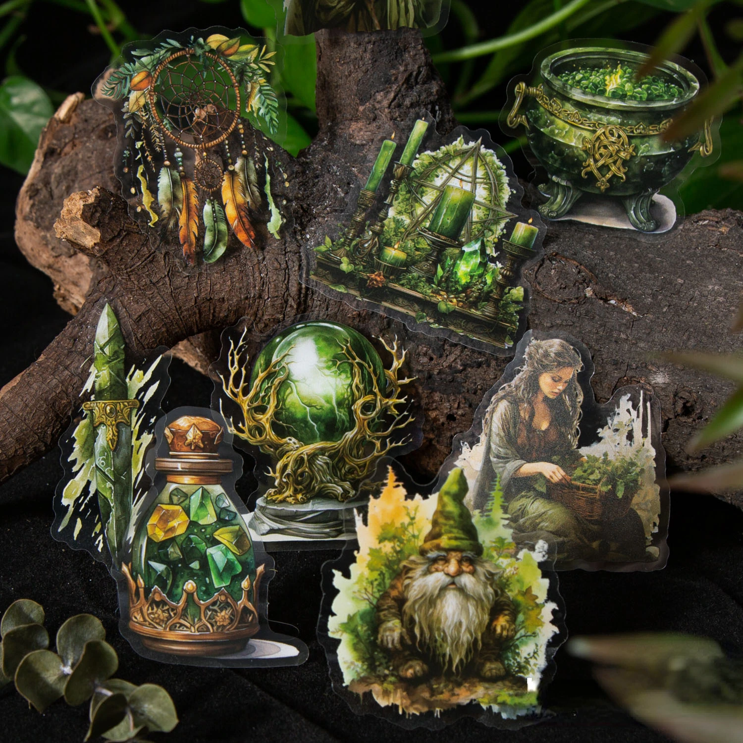 40 листов серия священного гримуара винтажная Волшебная ведьма наклейка для