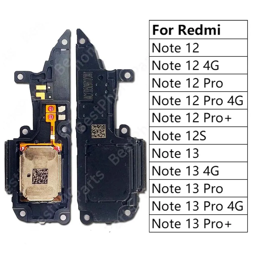 Фото Громкоговоритель для Xiaomi Redmi Note 13 Pro + Plus 12 4G 12S 5G Громкоговоритель зуммер кольцо звуковой модуль запасные части №1