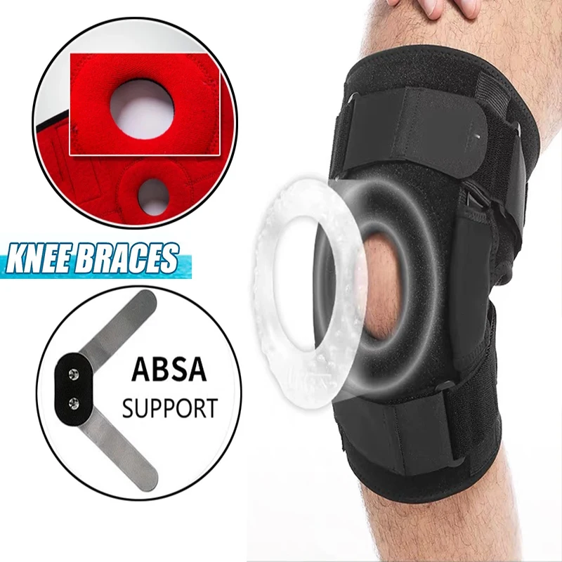 

Professional Sports Compression Kneepads Patella Joint Support Fixed Steel Plate Meniscus Running Fitness Crossfit Knee Booster