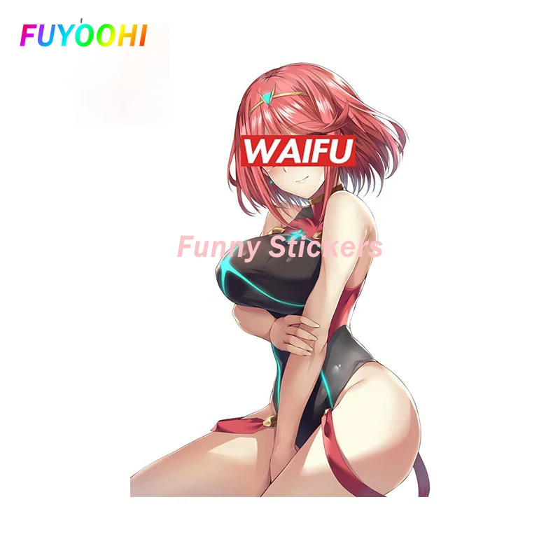 

FUYOOHI Exterior/Protection Funny Stickers Himiko Toga Waifu Car Stickers Sunscreen Simple Decals Car Windows Motorcycle Decor