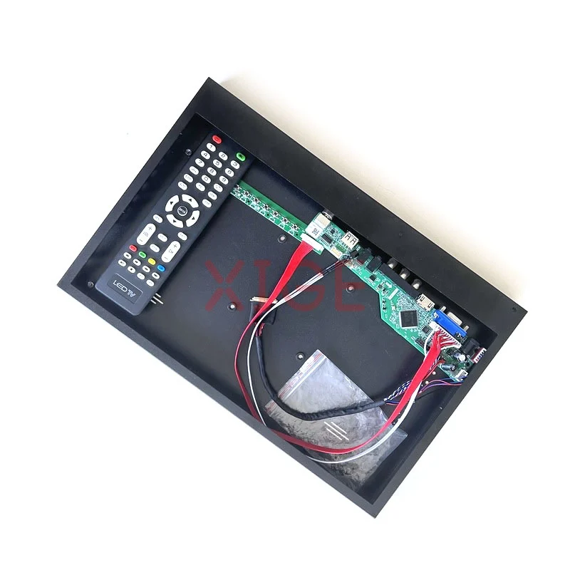 

Controller Driver Board+Metal Case Fit LP140WH8-TLA1/TLC1 DIY Kit 40Pin LVDS VGA+HDMI+AV+USB Analog TV Signal 14" 1366*768 Panel