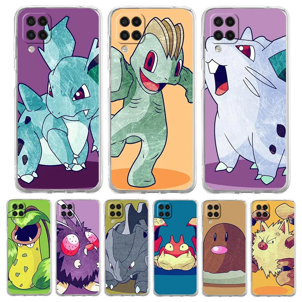 

Pokemon Cartoon Cute Phone Case For Samsung Galaxy A51 A71 A21S A12 A11 A31 A41 A52S A32 A01 A03S A13 A22 5G Soft Clear Cover