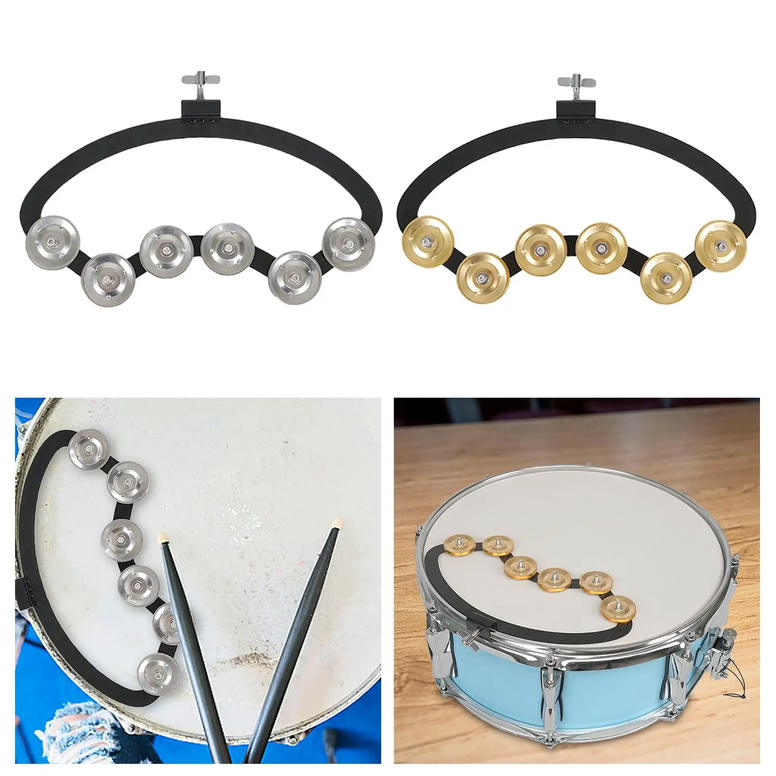 Барабанный набор Тамбурин для барабанного комплекта Ручной Ударный