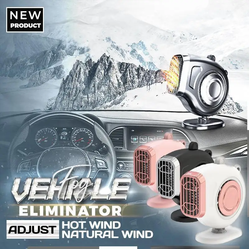 

Car Hot Air Heater Blower Fast Heating Windshield Fog Remove Defrost SUV Auto Demisting Defog 12V 24V Truck Defogger 150W