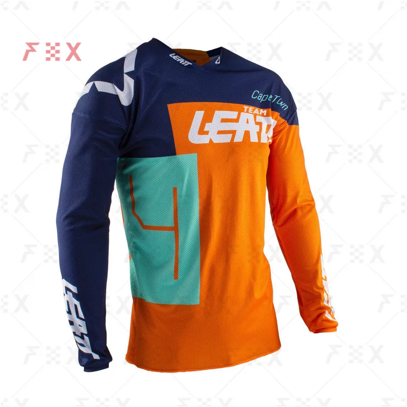 

2020 MTB Men's Downhill Jerseys team Leatt Mountain Bike Shirts Offroad DH Motorcycle Jersey Motocross Sportwear Racing Bike