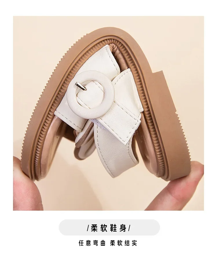 23-36 модная обувь принцессы с бантом для девочек сандалии модельных туфель