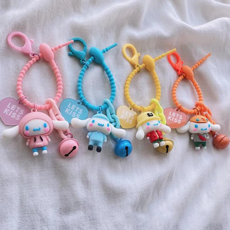 

Kawaii Kuromi Cinnamoroll женский аниме Sanrioed милый рюкзак с подвеской школьная сумка аксессуары Подарки для девочек