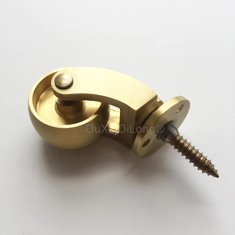 4 шт. 1 25 дюйма (32 мм) латунные ролики вращающиеся на 360 градусов винты колеса для