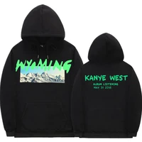 kanye west ye wyoming hoodie mens fashion street harajuku rap style sweatshirt tops men women vintage hip hop hooded pullover