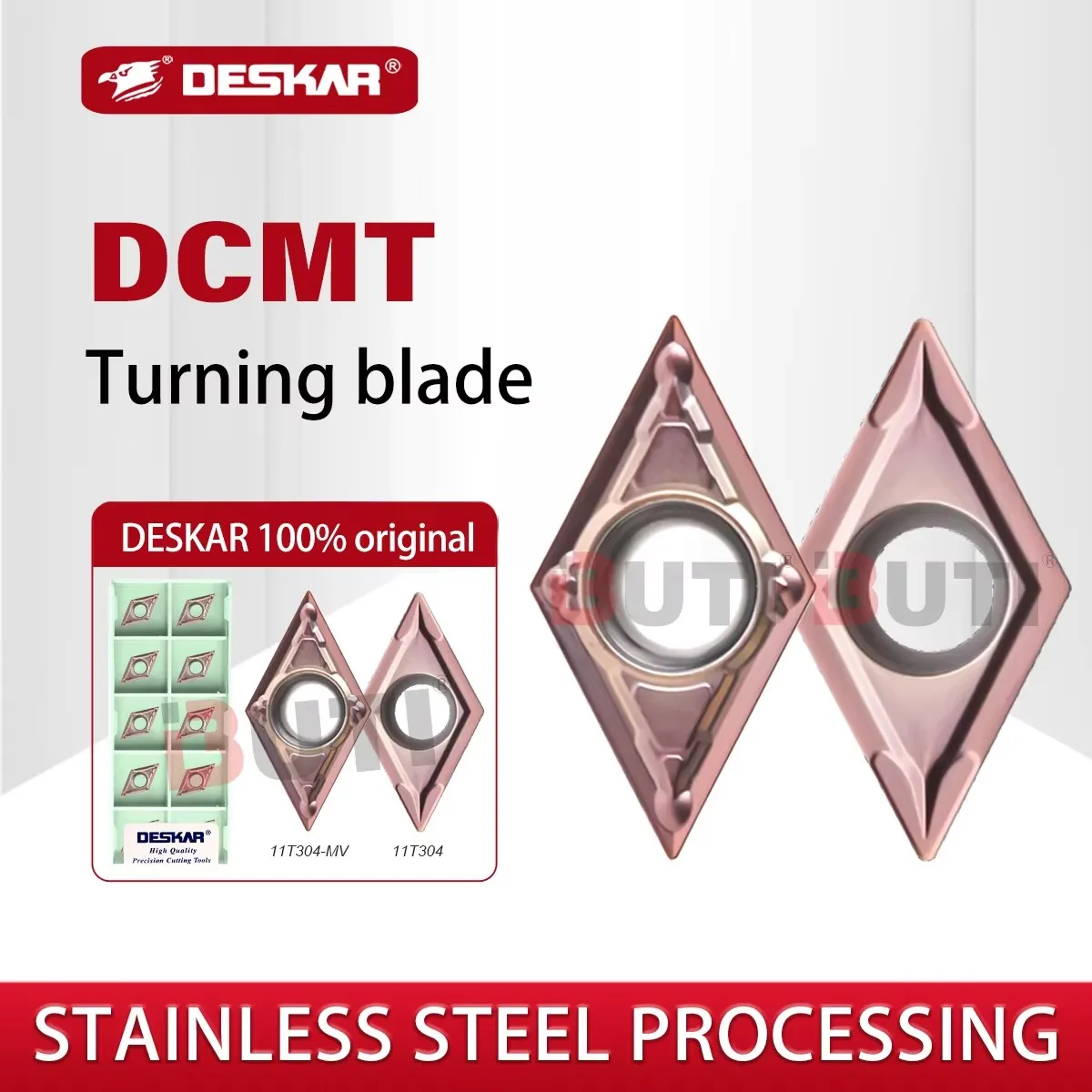 

Лезвие с ЧПУ DCMT 070204 DCMT11T302-MV Тип слота DCMT11T304/08 LF6118 Токарная вставка с внутренним отверстием в форме ромба, подходит для нержавеющей стали