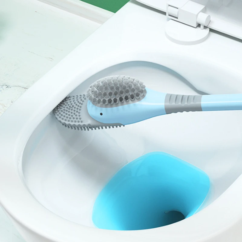 multifunction toilet brush duck wc brush set for bathroom silicone floor clean tool long handle toilet cleanning brush cleaner free global shipping