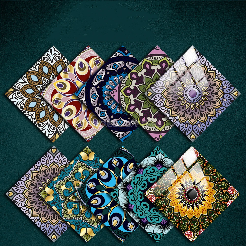 

10 шт., жесткие наклейки на плитку, с узором в виде фиолетовых цветов