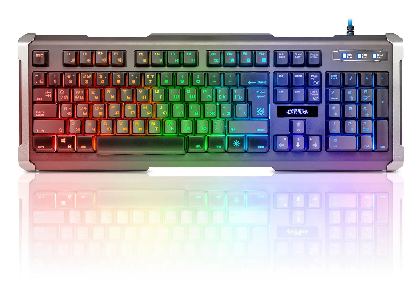 

Игровая клавиатура Defender Chimera RU, 9 режимов, RGB подсветки