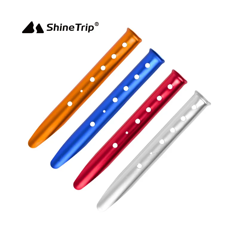 ShineTrip 23cm 31cm Aluminum U-Shaped Tent Nail Stakes Snow Peg Sand for Outdoor Camping Hiking Beach Accessories |