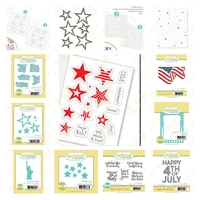 fireworks happy love star spangled banner metal cutting dies stamps stencil for 2022 scrapbook diary decoration 2022 new arrival