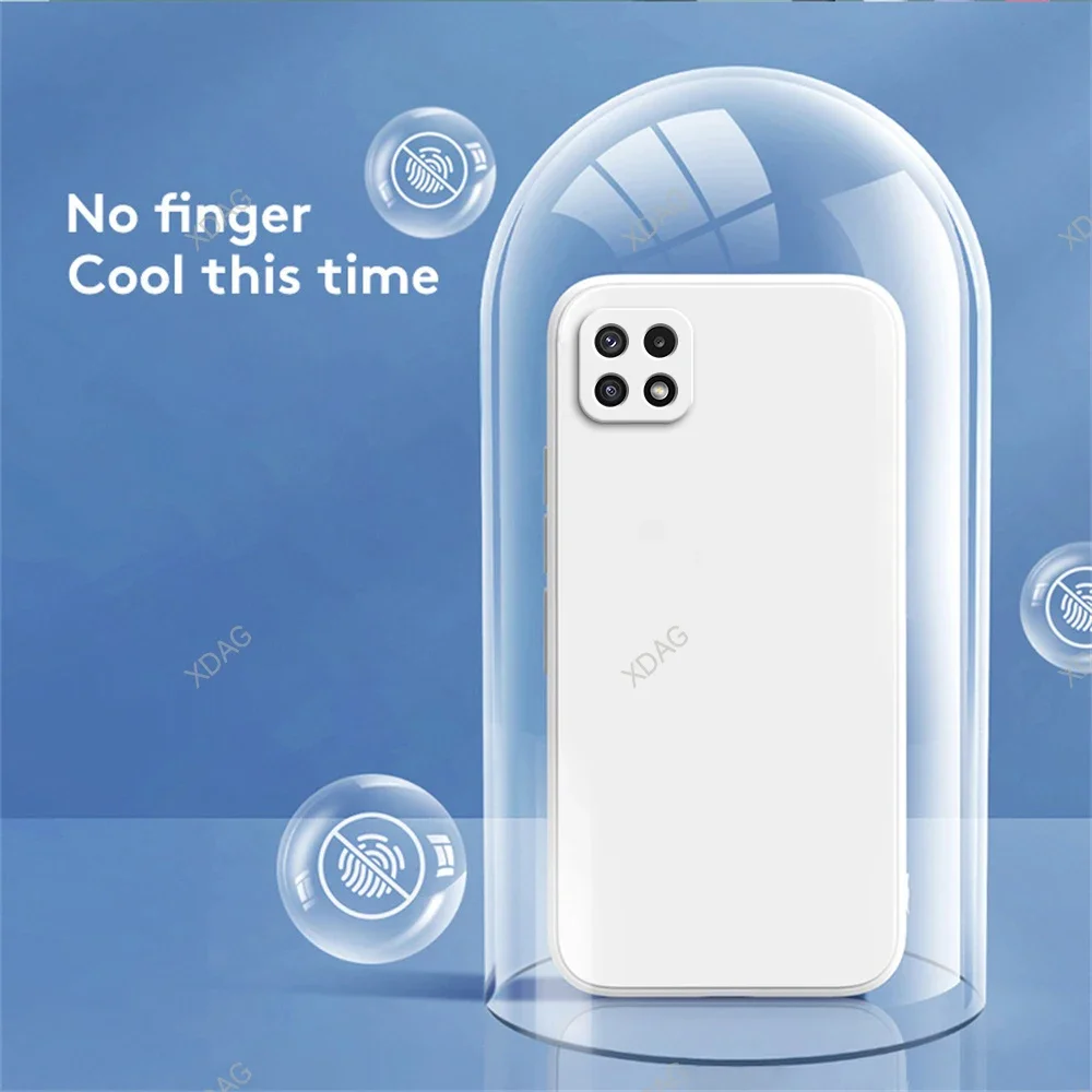 Чехол для телефона из жидкого силикона Samsung Galaxy F42 5G 6 Мягкий противоударный