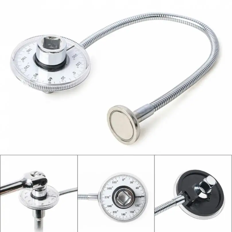 

1/2 Inch Drive Torque Angle Gauge 360 Degree Angle Rotation Measurer Hand Tool Wrench Spanner Measuring Auto Meter Tool