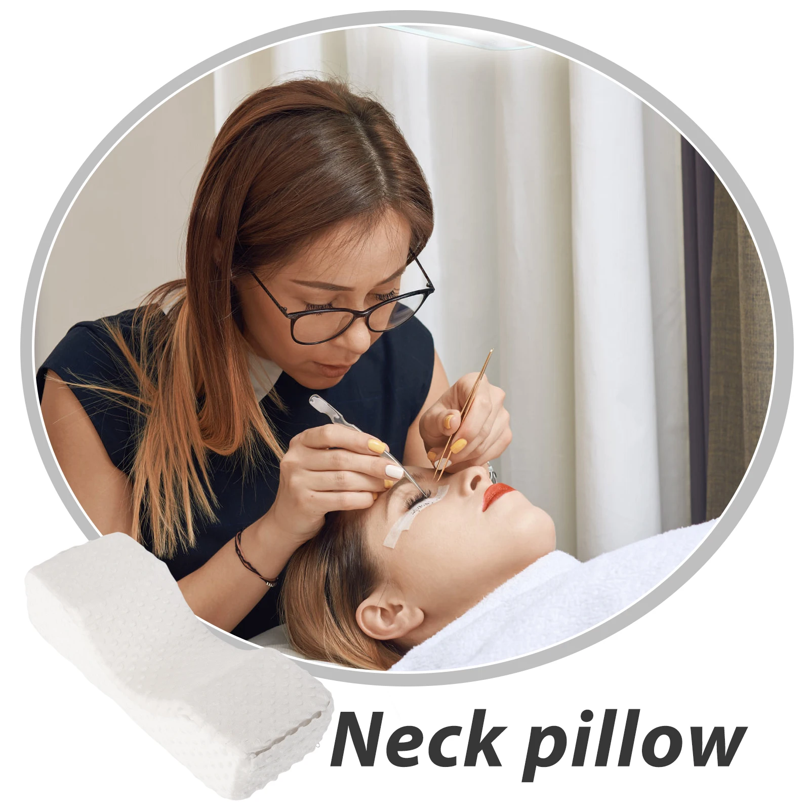 Профессиональная подушка для ресниц шеи мягкая прививки пена с эффектом памяти