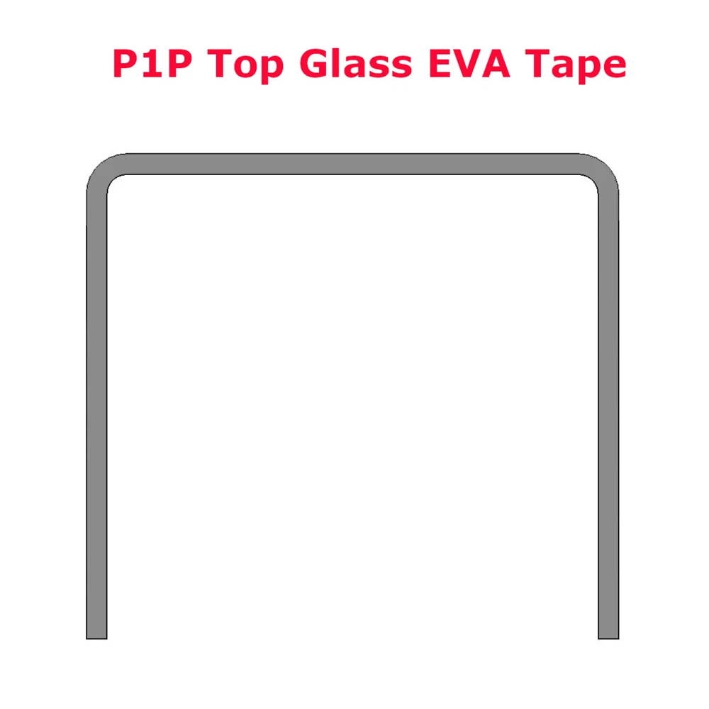 

1PCS Bambu Lab P1P 3D Printer Top Glass Panel Cushioning Cotton Anti-resonance EVA Single-sided Adhesive Noise Reduction