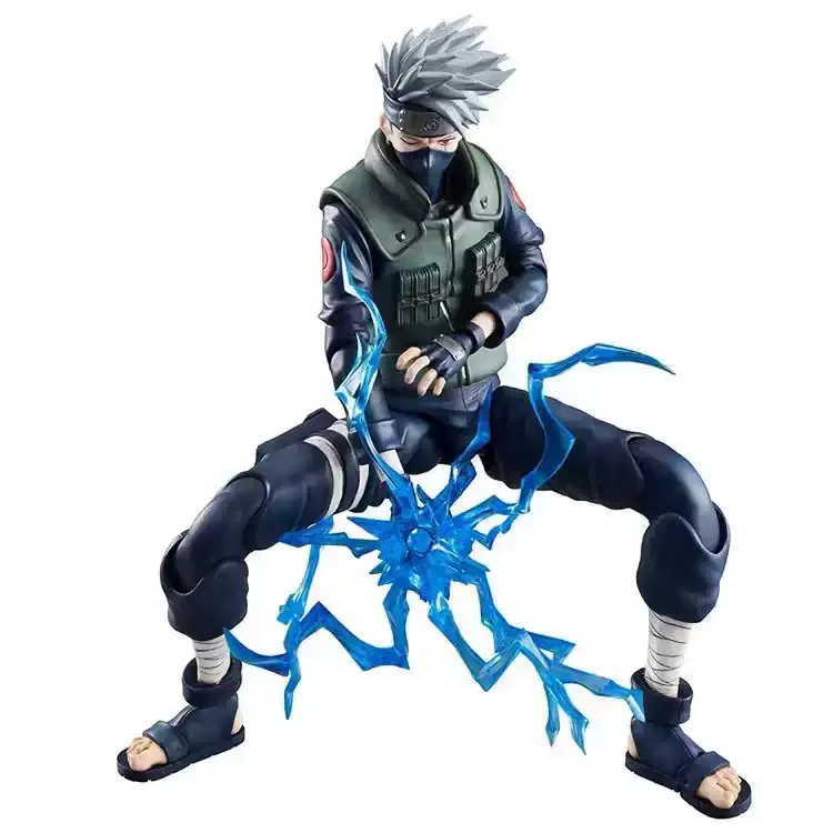 Фото Оригинальная фигурка MH VAH Variable Action Heroes DX Naruto Shippuden Хатаке Какаши, подвижная фигурка, модель из аниме, коллекционная игрушка. №2