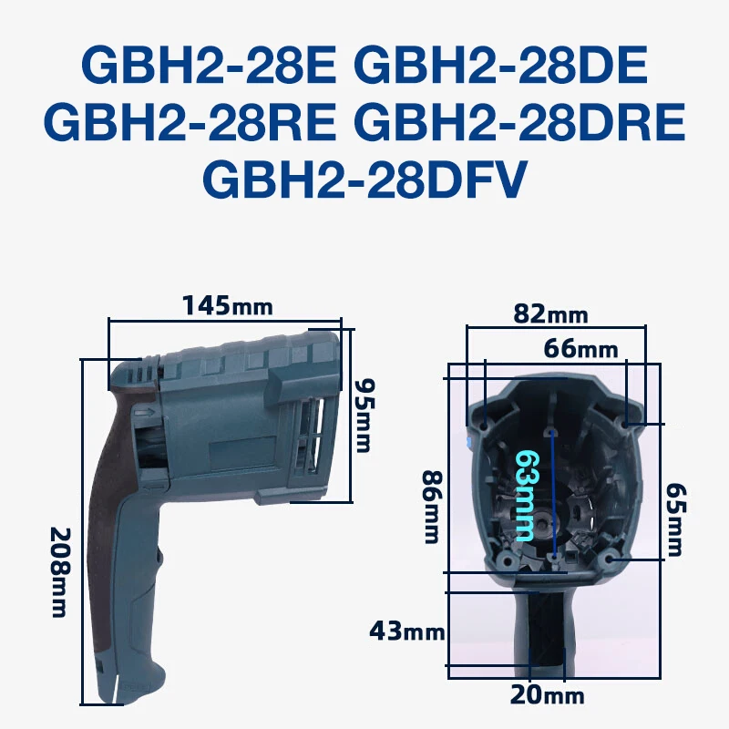 

GBH2-28 Hammer Housing for Bosch GBH2-28E RE DRE DFV 2-28DE Hammer Hammer Housing Stator Housing Accessories Replacement