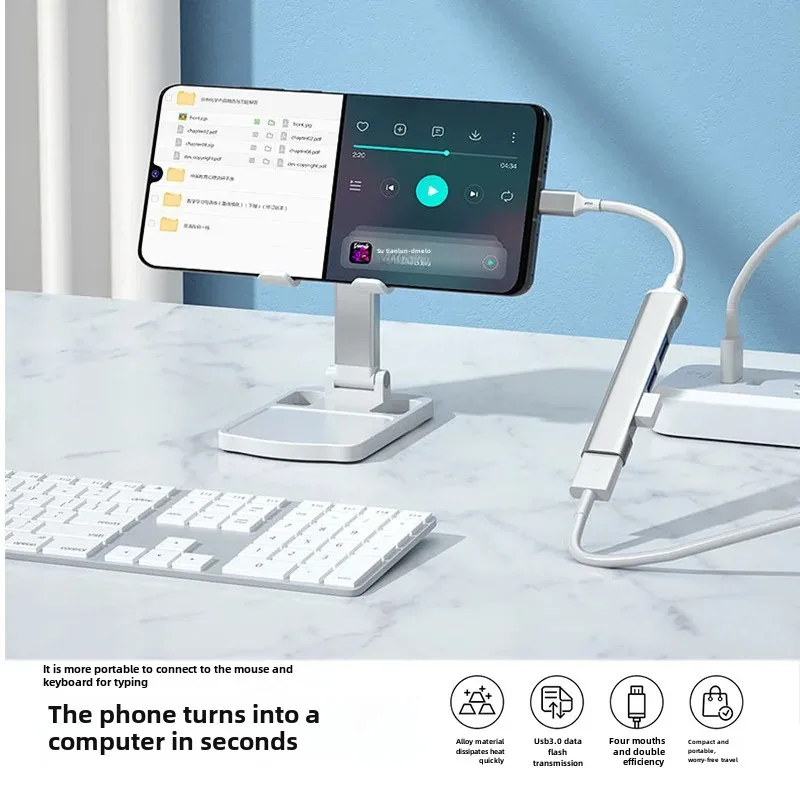 Док-станция расширения Type-C для Apple iPhone iPad Lightning USB внешний кабель питания