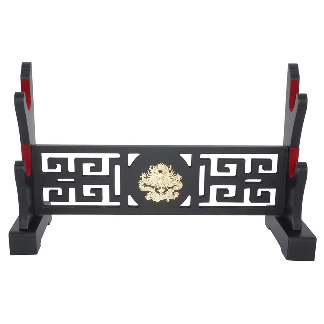 

Padded Sword Stand Display Velvet Protect Sword Rack for Katana Genji Japanese Templar Sword Stand -Dragon