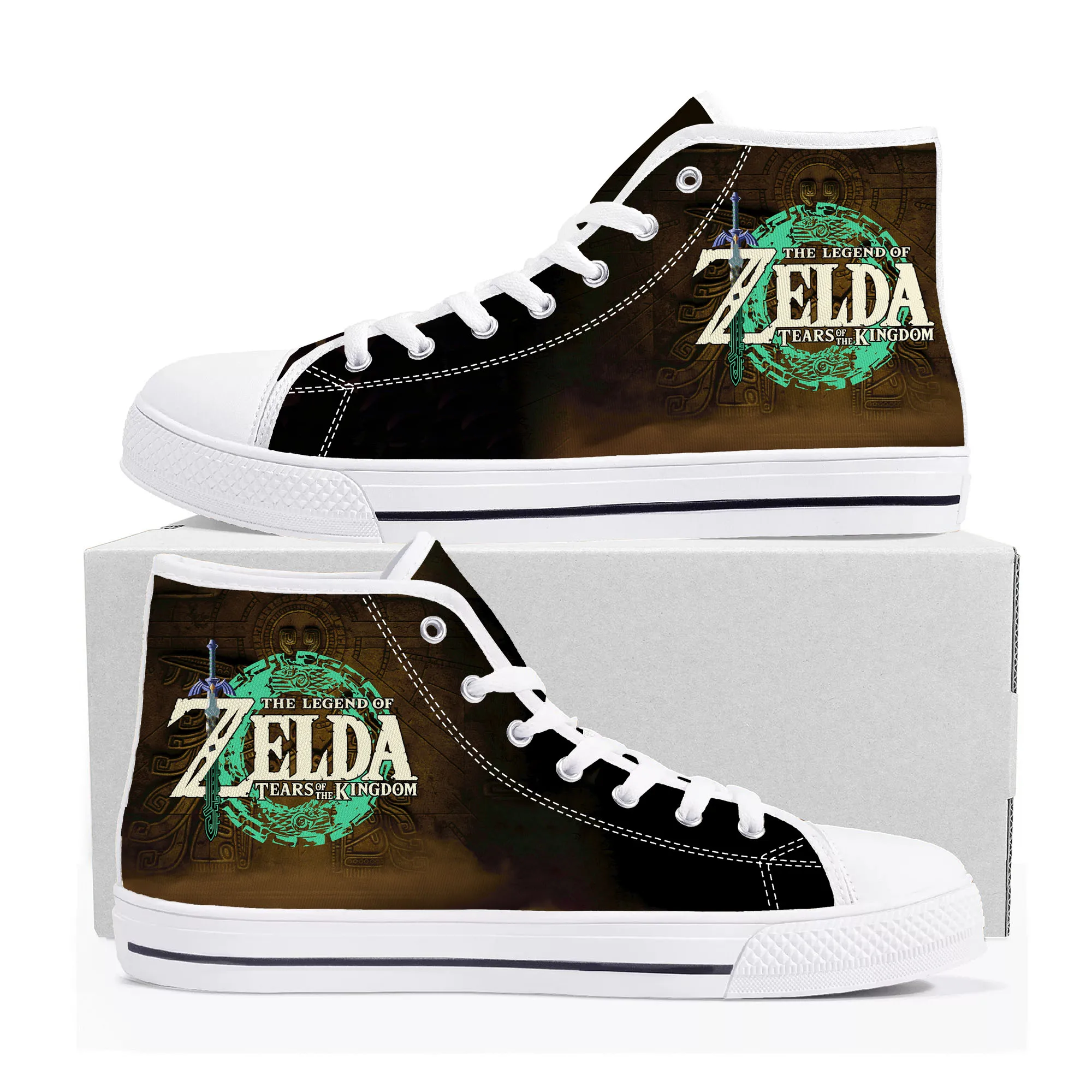 

Zeldas Japanese Game High Top Sneakers Mens Womens Teenager High Quality Canvas Sneaker couple Casual Shoe Customize Shoes