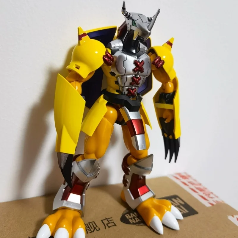 Фото Bandai натуральная фигурка Rise Frs Digimon Adventure War Greymon Metal Garurumon-пластиковая модель комплект экшн-фигурка игрушка Коллекционная №4