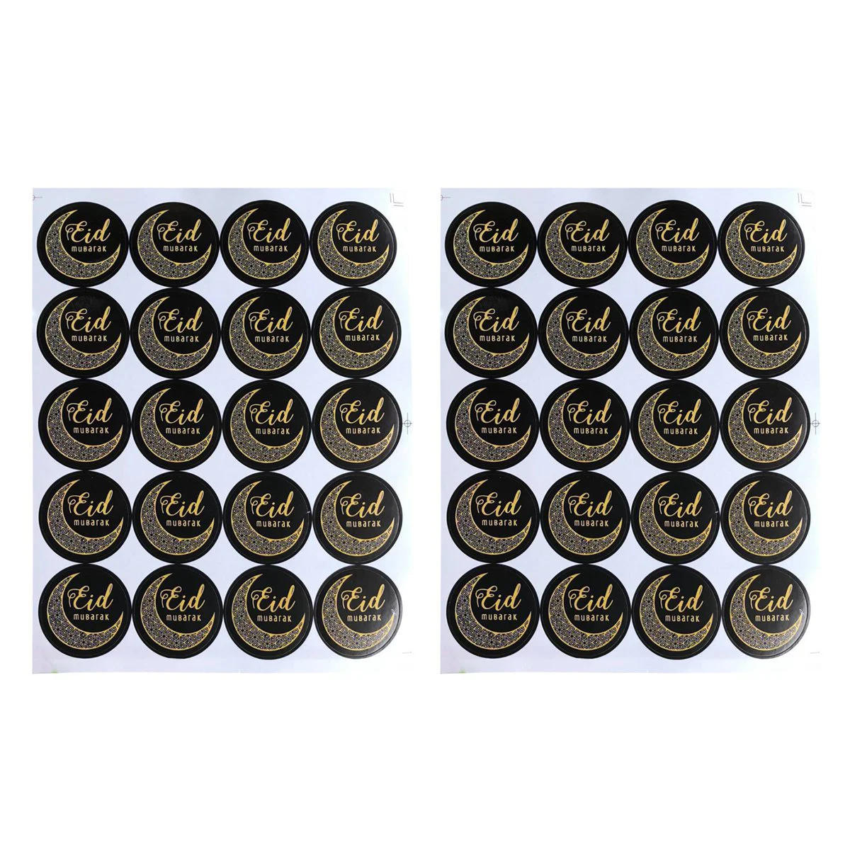 

100pcs Stickers Adhesive Lightweight Paper Party Supplies for Eid Mubarak Party