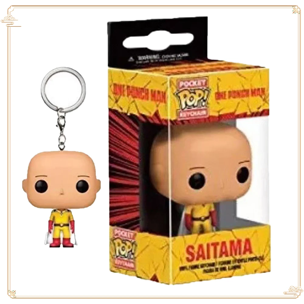Карманный брелок FUNKO в стиле аниме ONE PUNCH-MAN классический персонаж Сайтама с куклой