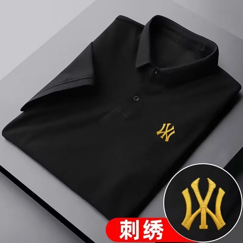 2023 Collared Summer Men's Short Sleeve T-shirt Lapel Embroidery Sports Fashion Polo Shirt Half Sleeve Top