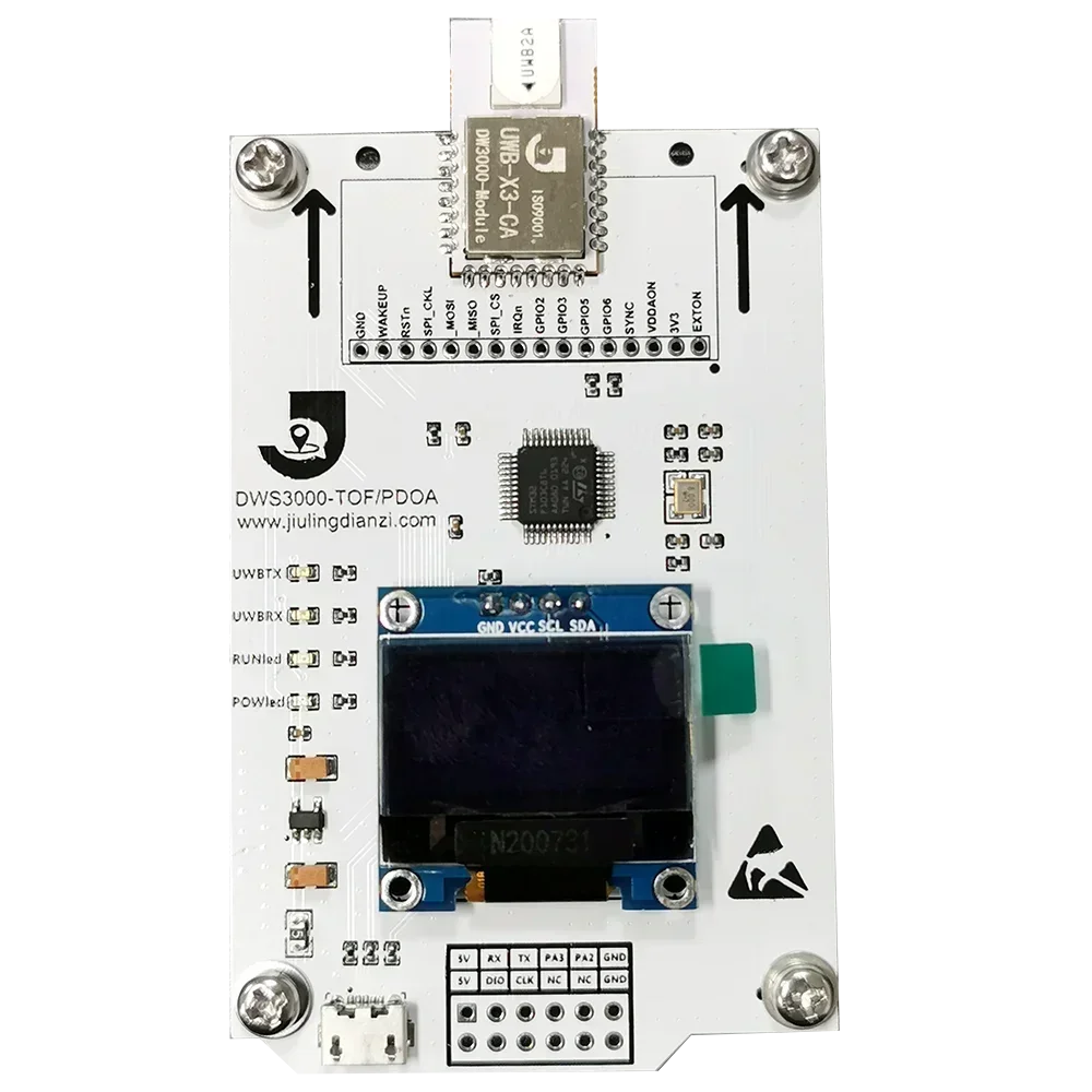 UWB-rango de menoramiento интерьер Rosenvo DECAWAV DW3000 PDOA DWM3001CDK