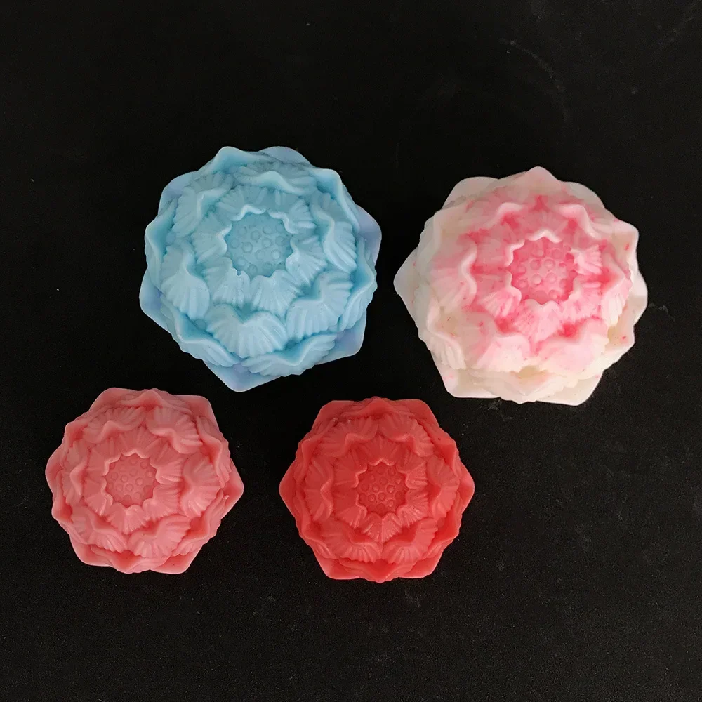 Новая силиконовая форма в виде лепестков лотоса для свечей штукатурка рукоделия