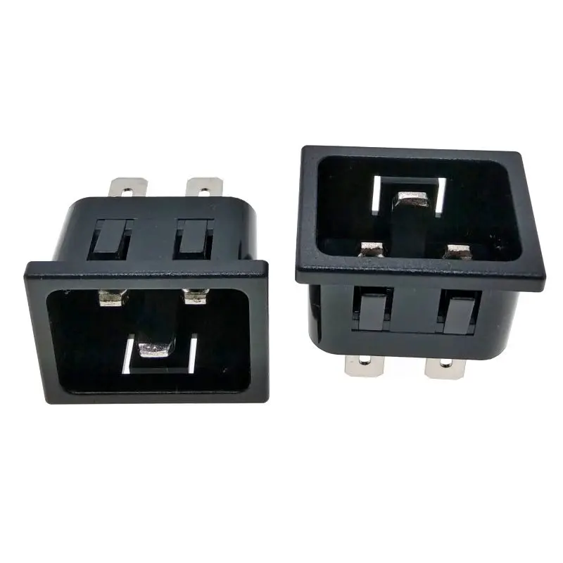 Штепсельная Вилка IEC C20 с панельным креплением промышленный входной разъем